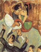 Ernst Ludwig Kirchner Negro Dance Germany oil painting artist